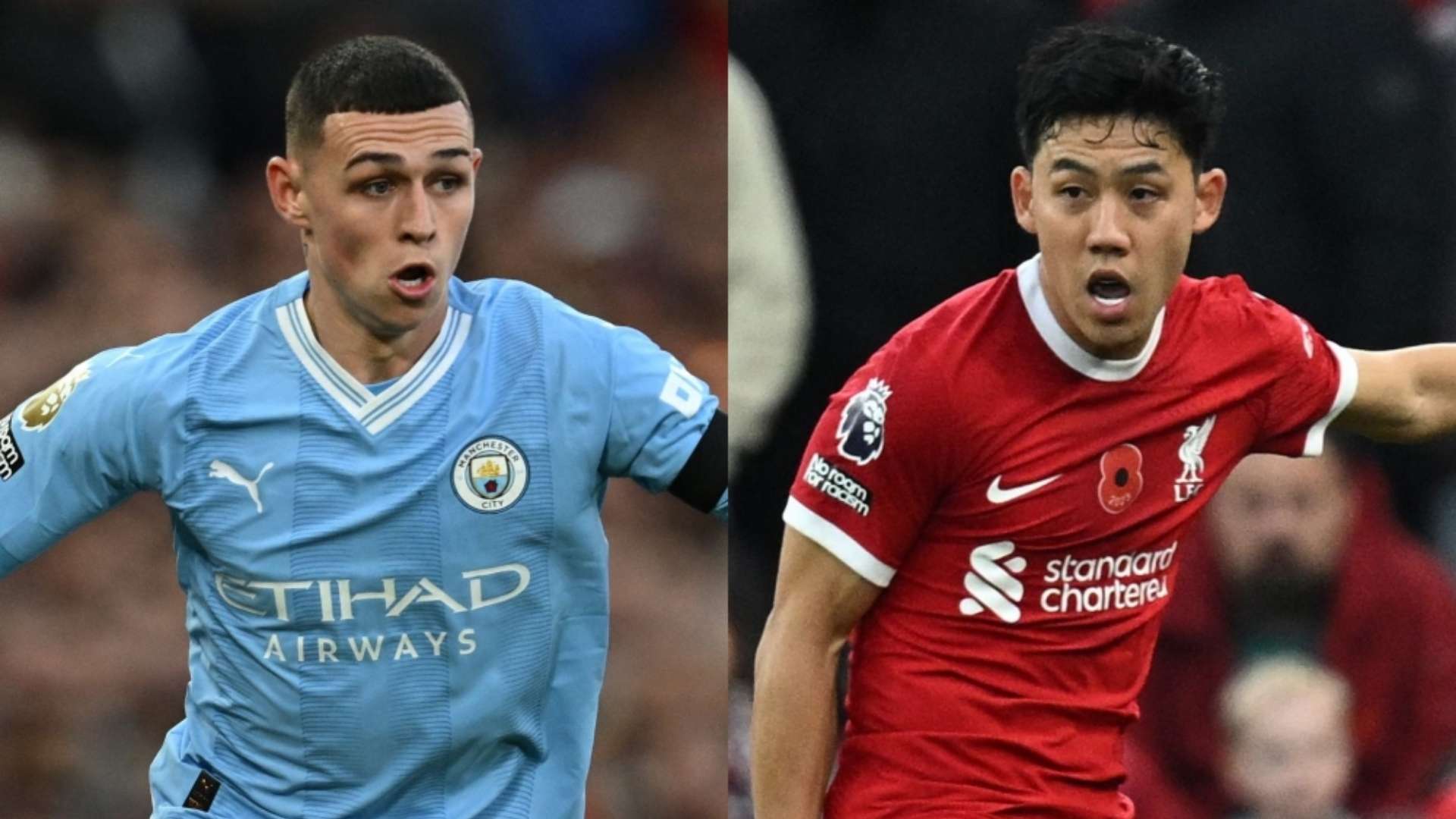 Phil Foden Man City Wataru Endo Liverpool