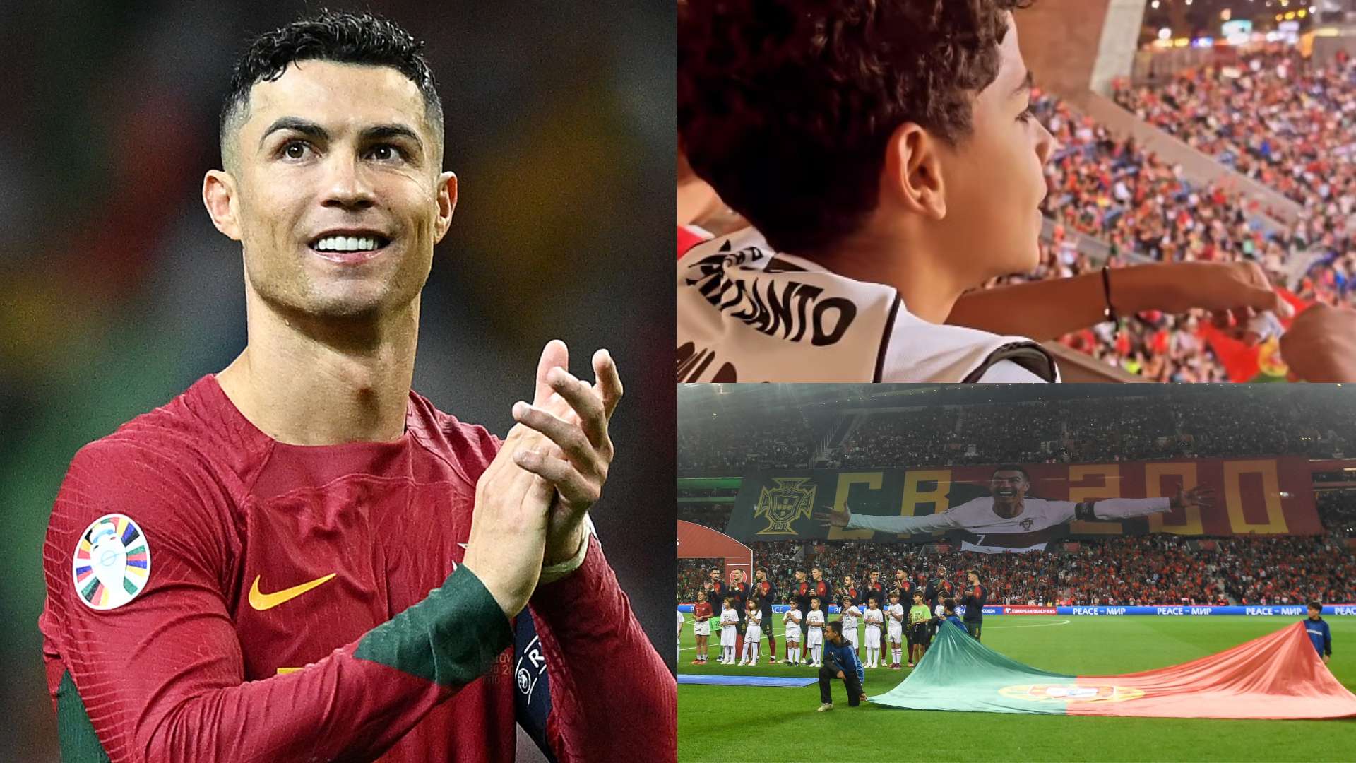 Cristiano Ronaldo Jr tifo Portugal