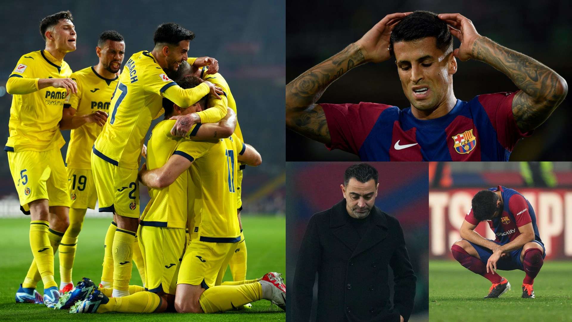 Barcelona defeat Villarreal Xavi Joao Cancelo Ilkay Gundogan