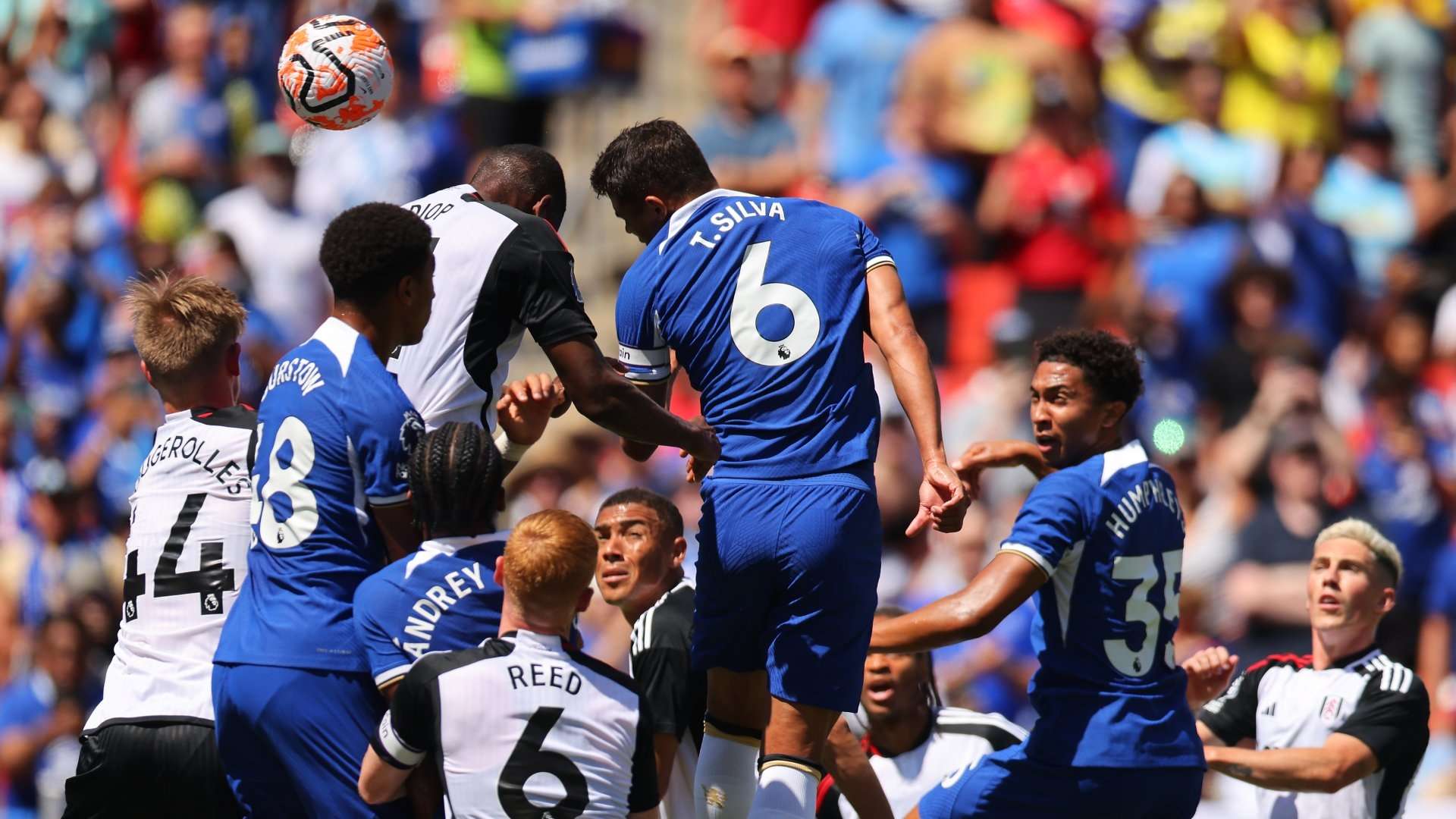 Thiago Silva header Chelsea Fulham pre-season 2023