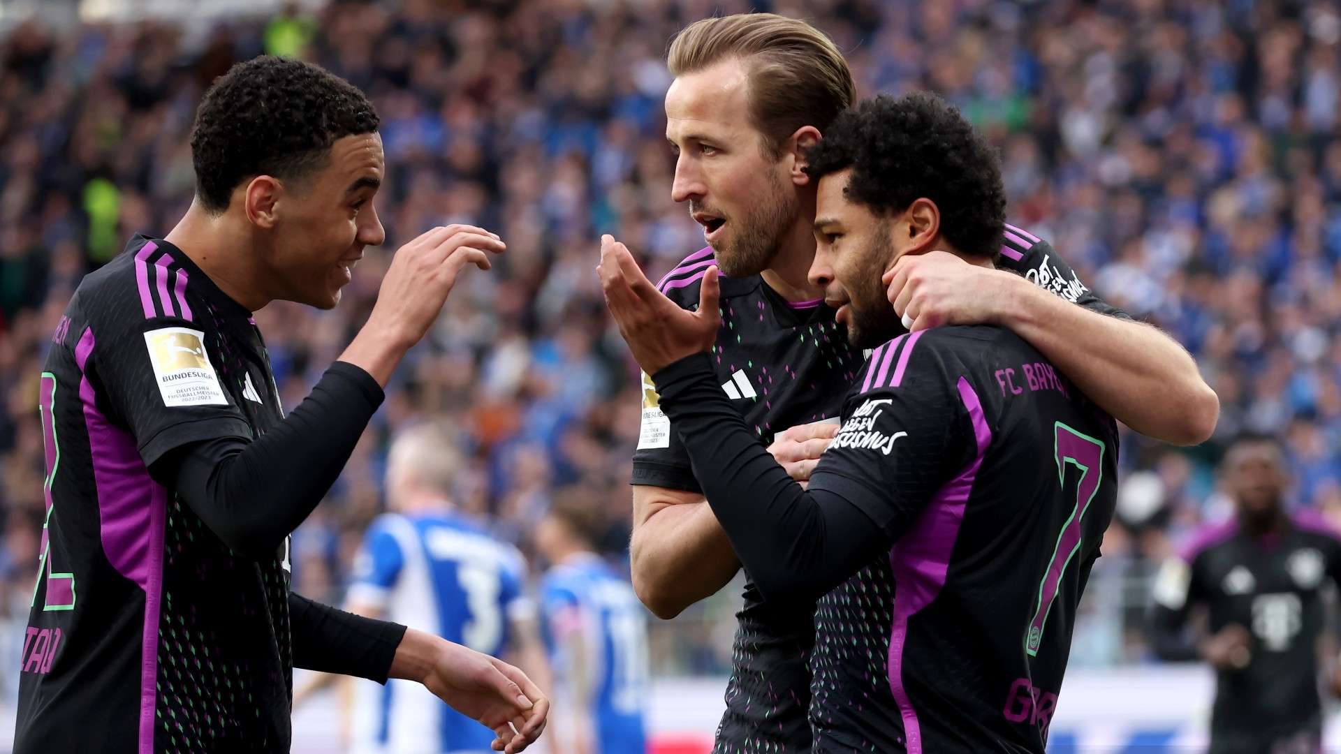 Jamal Musiala Harry Kane Bayern Munich vs Darmstadt 2023-24