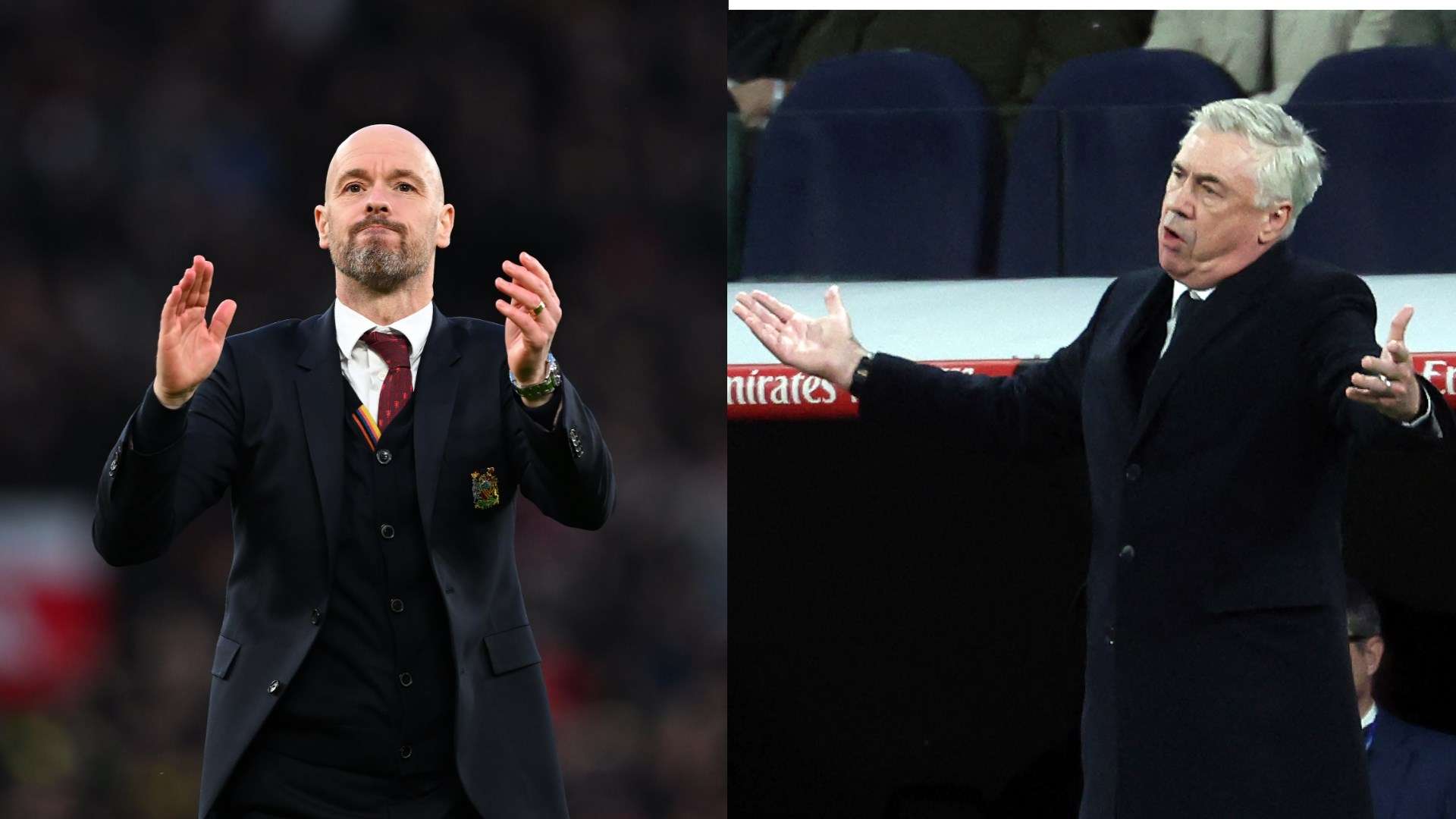 Erik Ten Hag Carlo Ancelotti