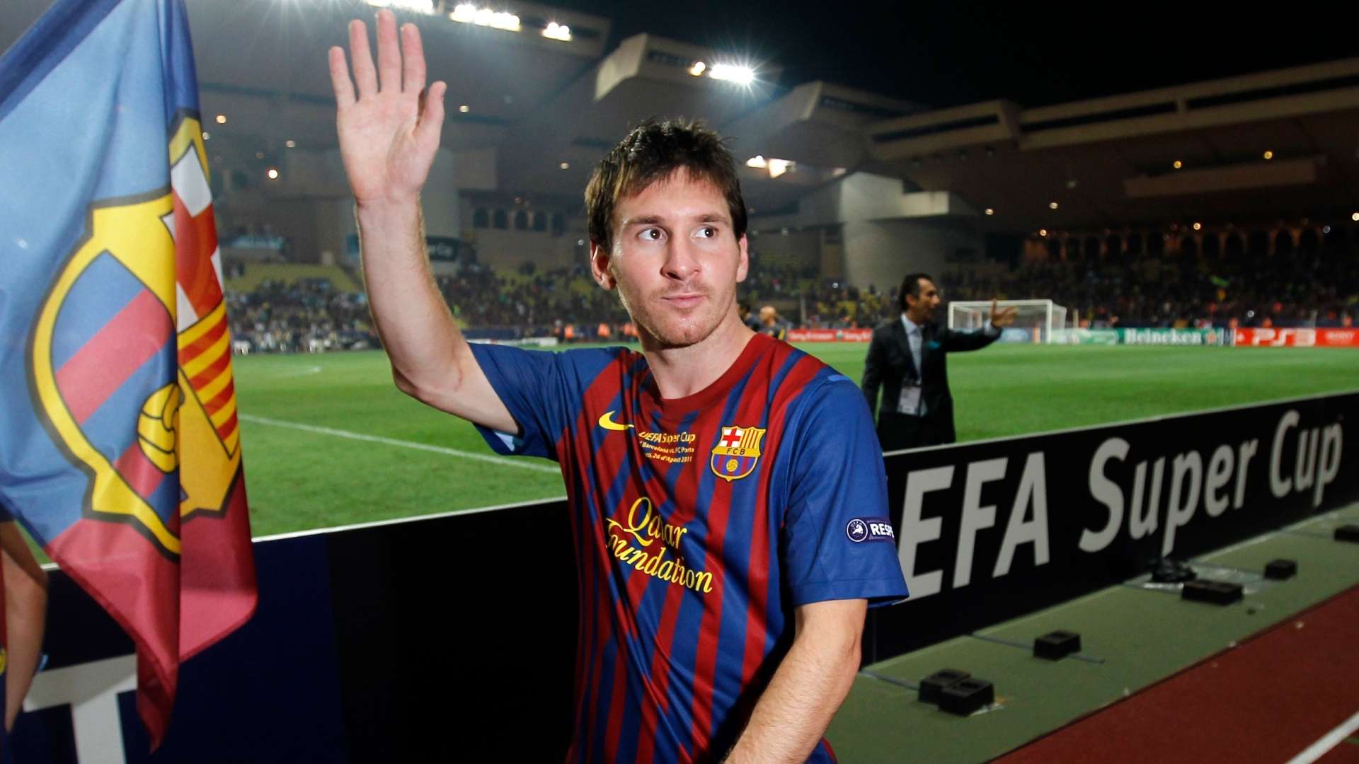 LIONEL MESSI BARCELONA PORTO SUPERCOPA EUROPA 2011