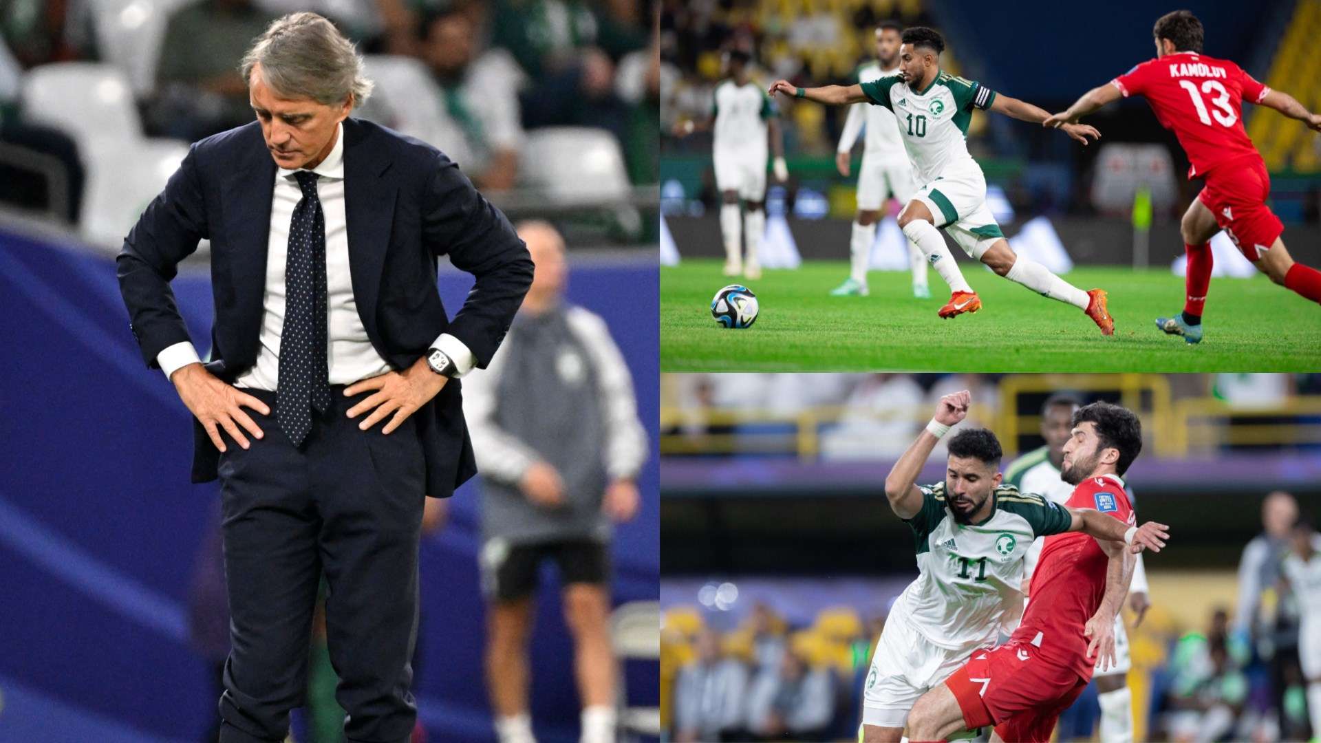 Roberto Mancini Saudi Tajikistan 2024 Salem Aldawsari Saleh Alshehri