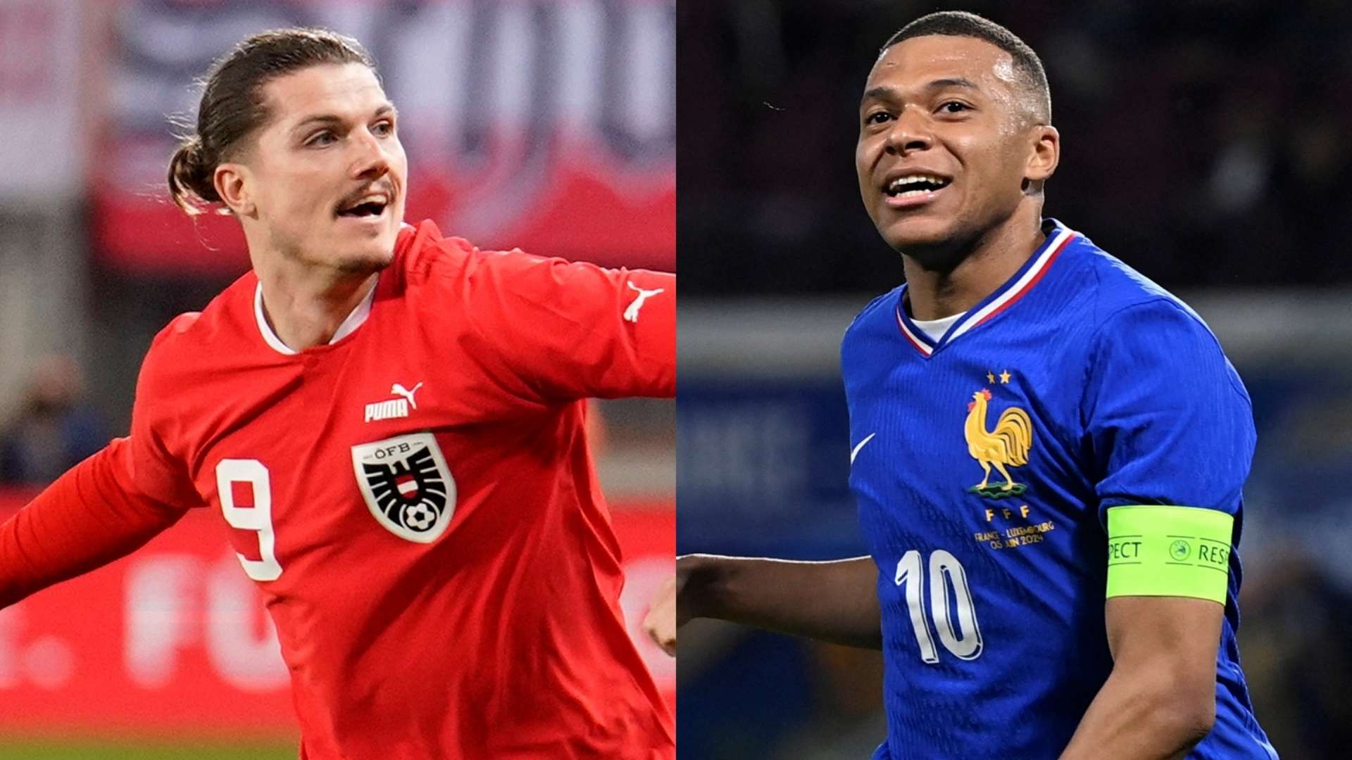 Marcel Sabitzer Austria Kylian Mbappe France