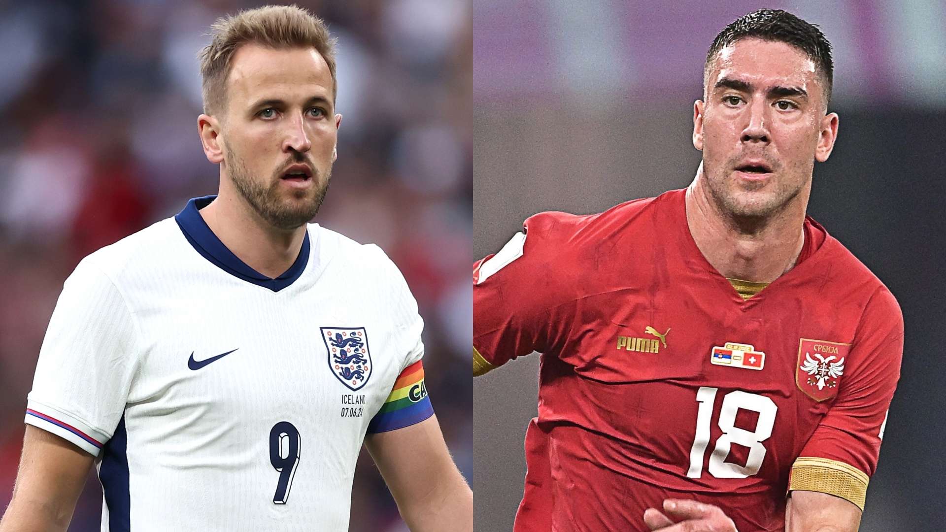 Harry Kane England Dusan Vlahovic Serbia