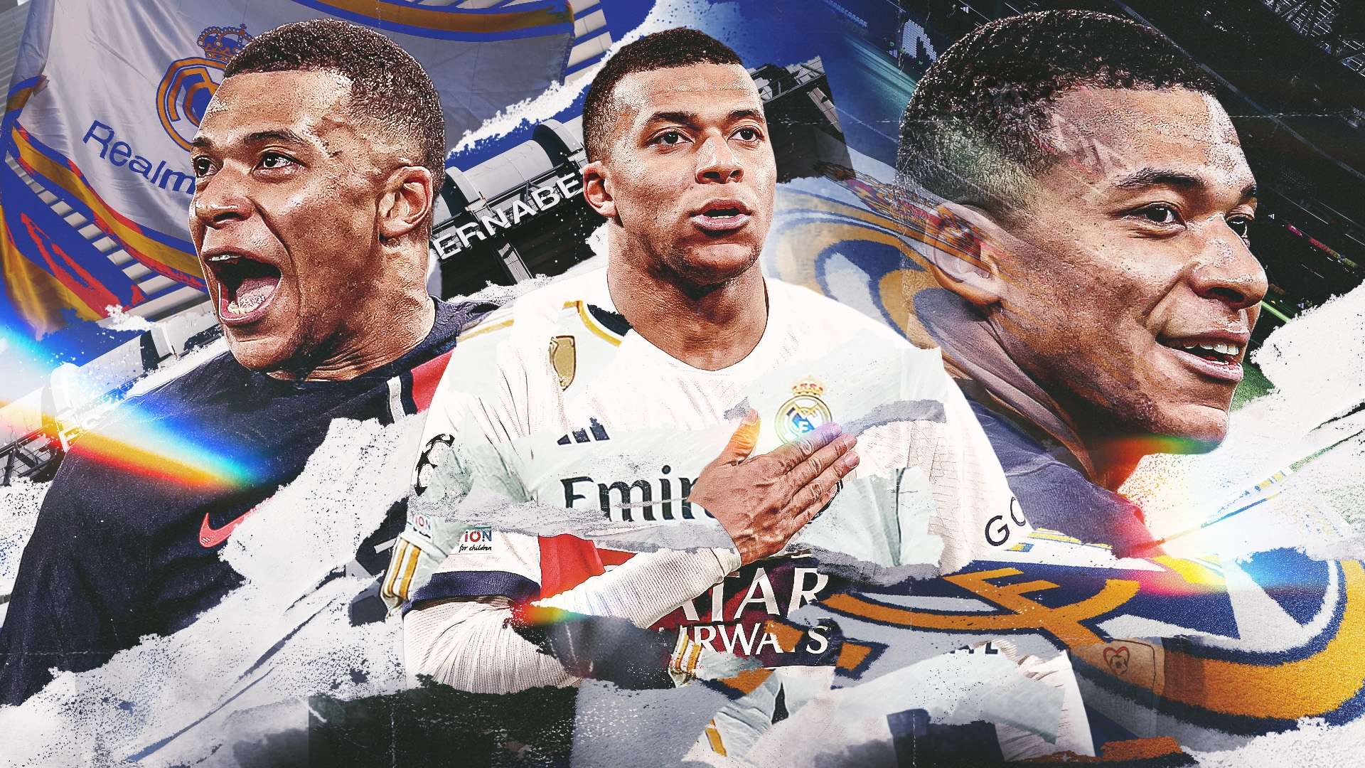 Kylian Mbappe Real Madrid GFX