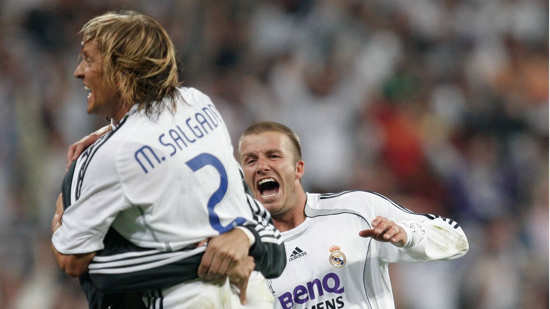 Michel Salgado David Beckham - Real Madrid