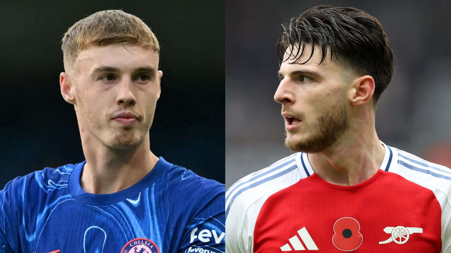 Cole Palmer Declan Rice Chelsea Arsenal 2024-25