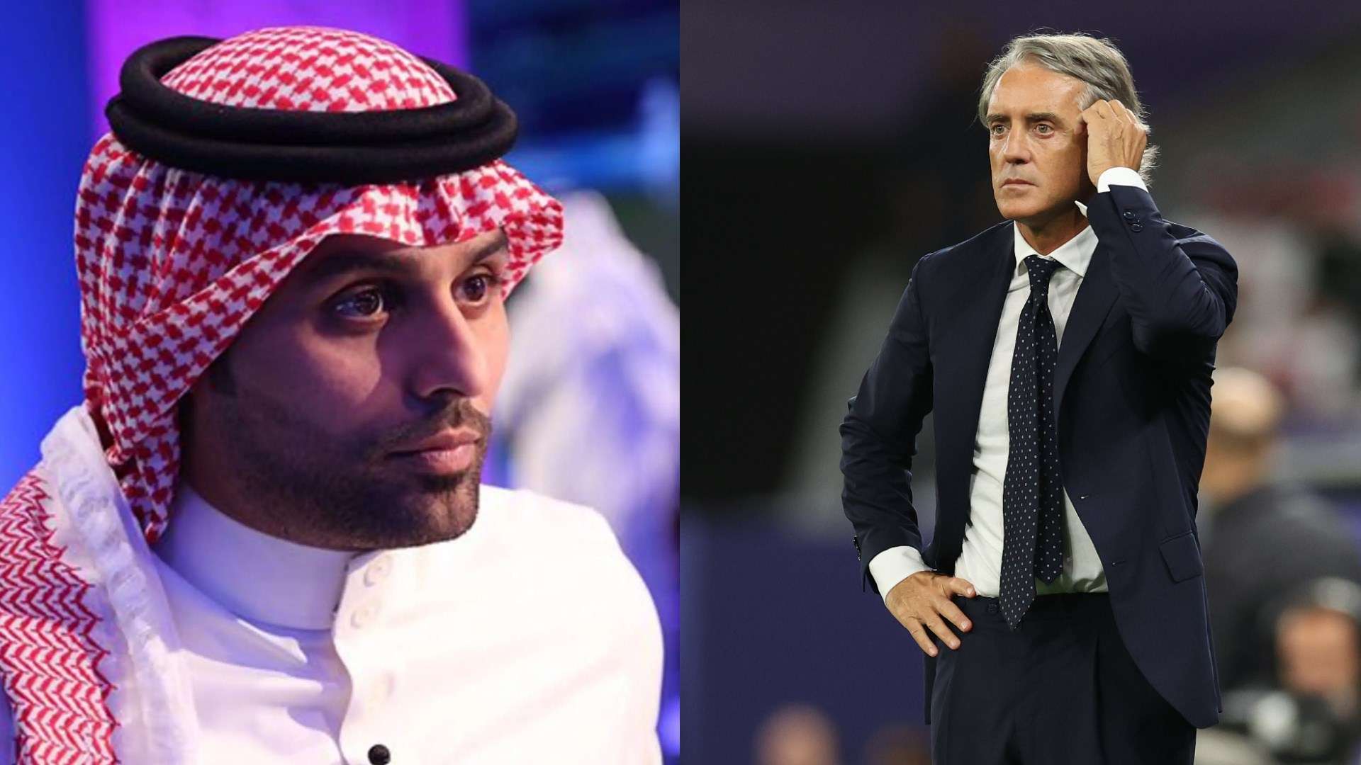 Roberto Mancini Saudi Yasser Al-Qahtani